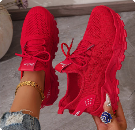 Women's Fashionable Breathable Sports Mesh Shoes