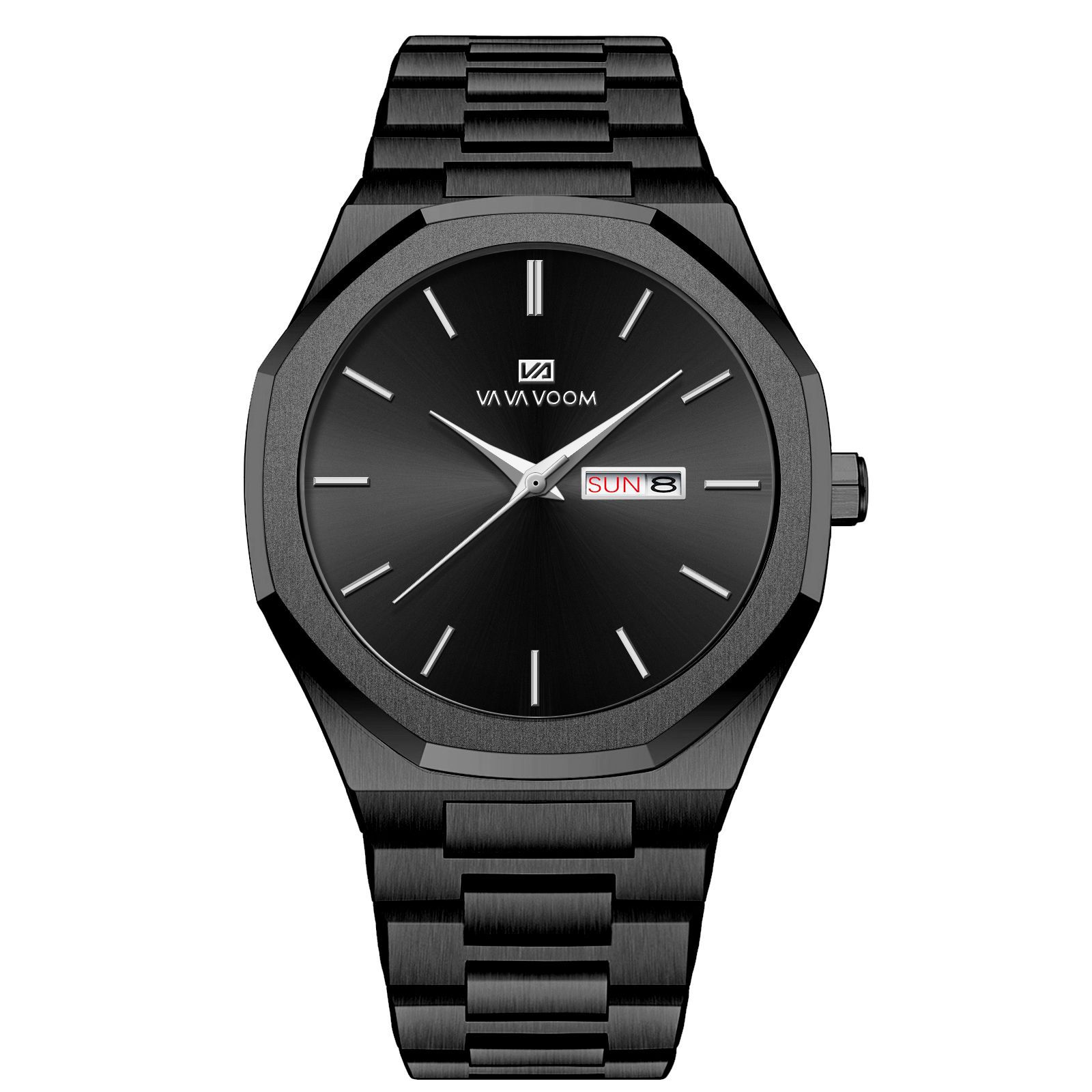 Business-Casual Steel-Chain Mens Watch