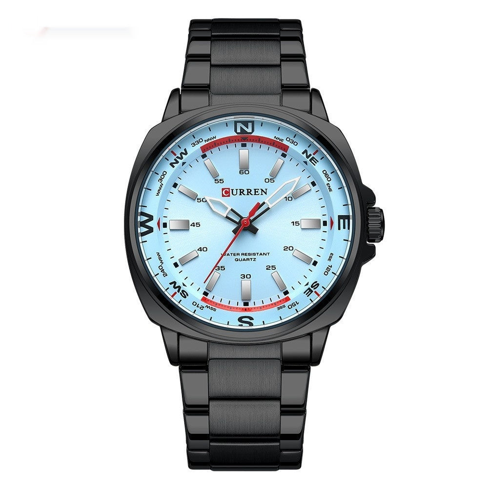 Fashionable Steel-band Casual Business Mens Quartz Watch