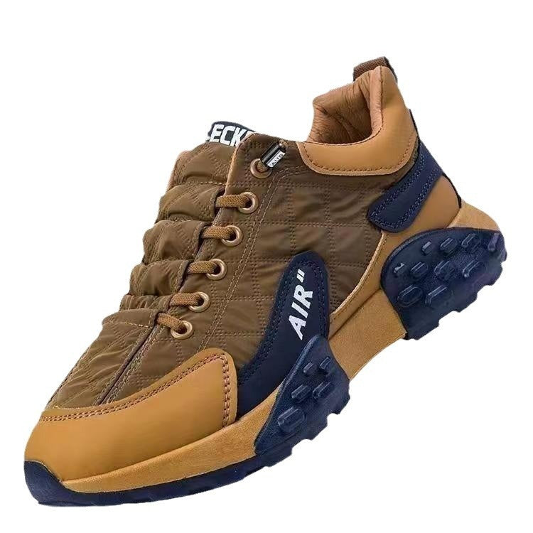 Casual Sports Running Shoes Men's Versatile Thick Bottom Wear-resistant Soft